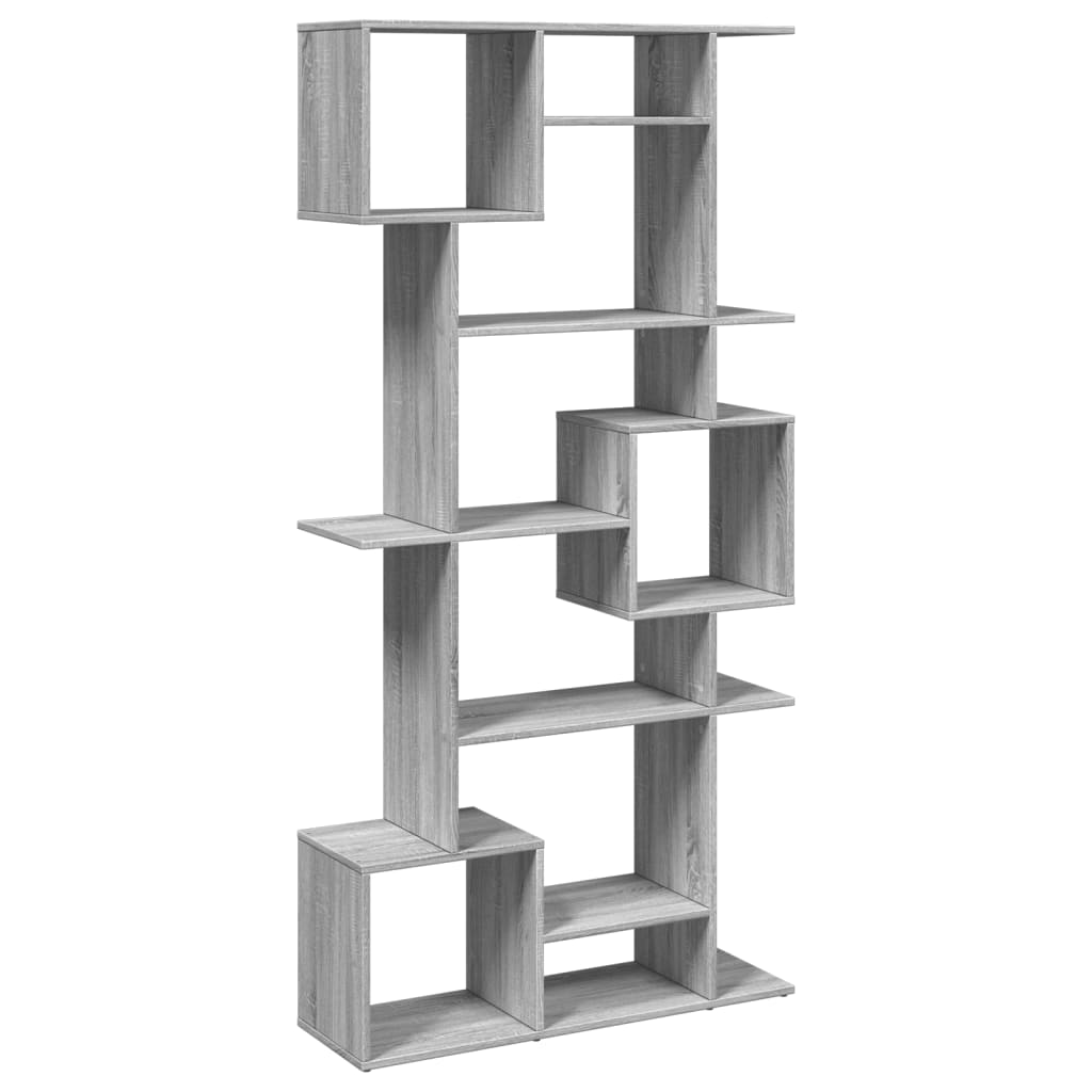 vidaXL Βιβλιοθήκη Γκρι Sonoma 92x29x188 εκ. από Επεξεργασμένο Ξύλο
