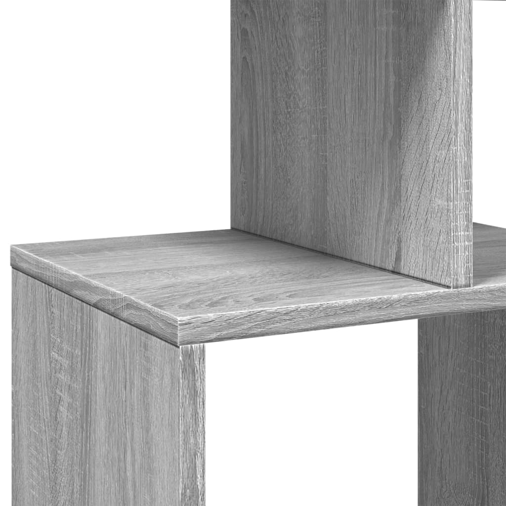 vidaXL Βιβλιοθήκη Γκρι Sonoma 92x29x188 εκ. από Επεξεργασμένο Ξύλο