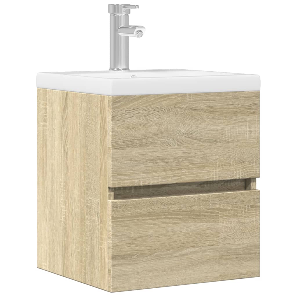 vidaXL Ντουλάπι Νιπτήρα Sonoma Δρυς 41x38,5x45 εκ. Επεξεργασμένο Ξύλο