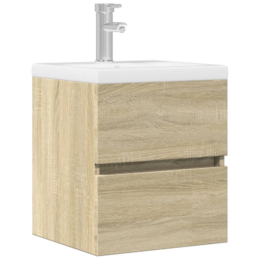 vidaXL Ντουλάπι Νιπτήρα Sonoma Δρυς 41x38,5x45 εκ. Επεξεργασμένο Ξύλο