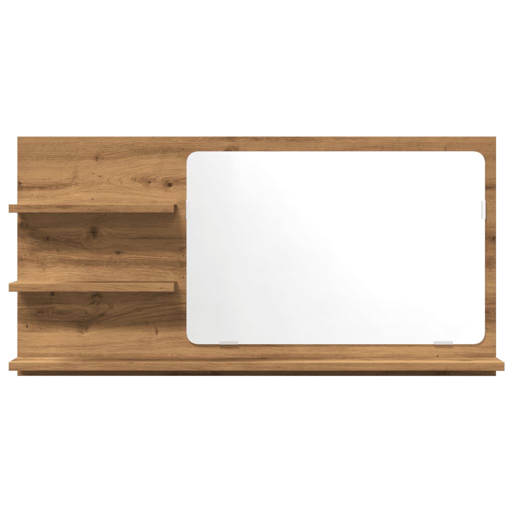 vidaXL Έπιπλο Καθρέφτη Μπάνιου Αρτισιανή Δρυς 90x11x45 εκ Επεξ.Ξύλο