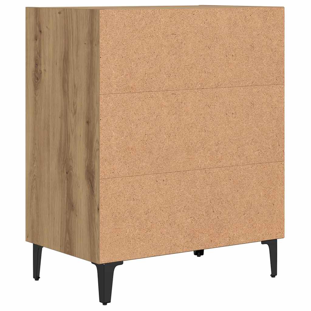 vidaXL Μπουφές Αρτισιανή Δρυς 57x35x70 εκ. από Επεξεργασμένο Ξύλο