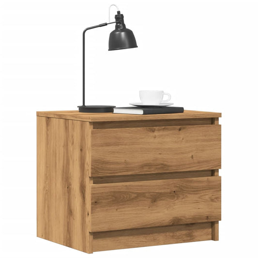 vidaXL Κομοδίνα 2 τεμ Artisan Oak 50x40x43.5 cm Κατασκευασμένο ξύλο