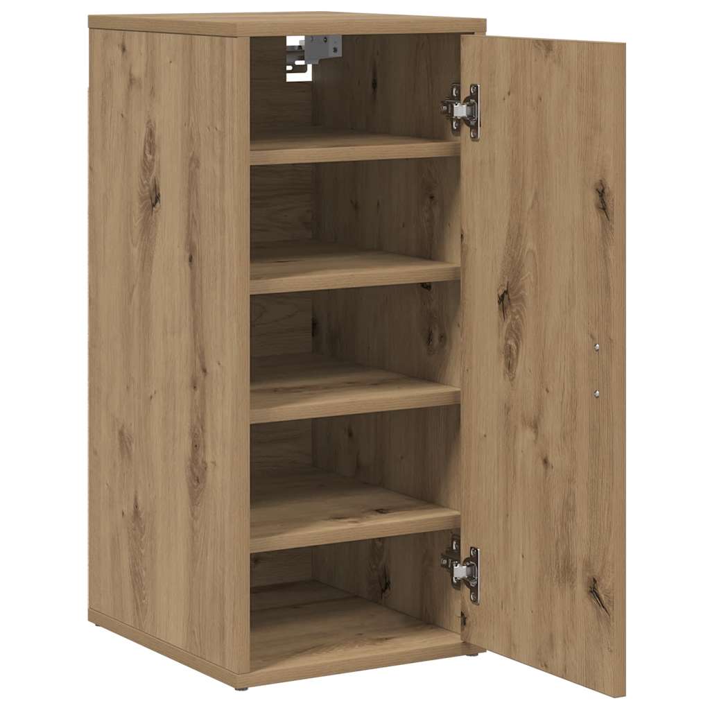 vidaXL Παπουτσοθήκη Τεχνίτης Δρυς 32x35x70 εκ. από Επεξεργασμένο Ξύλο