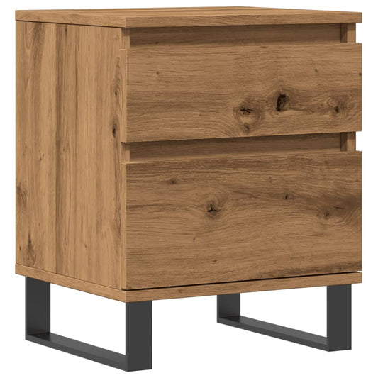 vidaXL Κομοδίνο τεχνίτης Δρυς 40x35x50 εκ. από Επεξεργασμένο Ξύλο