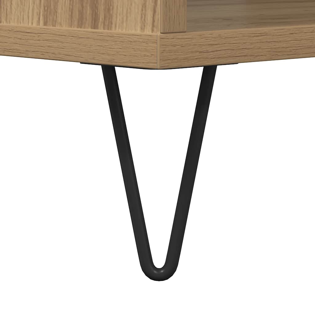 vidaXL Τραπεζάκι Σαλονιού τεχνίτης Δρυς 90x49x45 εκ. Επεξεργασμ. Ξύλο