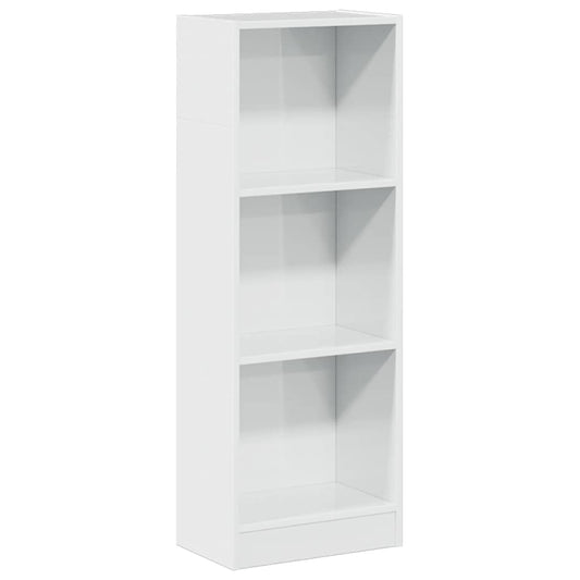 vidaXL Βιβλιοθήκη Γυαλιστερό Λευκό 40x24x109 εκ. Επεξεργασμένο Ξύλο