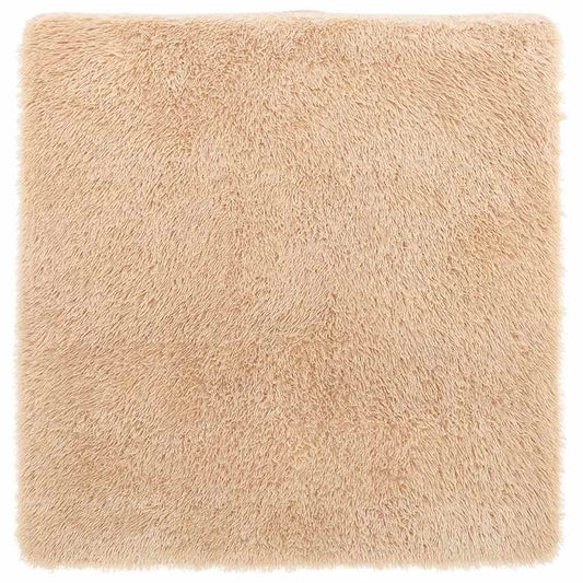 vidaXL Χαλί Shaggy με Ψηλό Πέλος NAVARRA Μπεζ 120x120 εκ. πολυεστέρας
