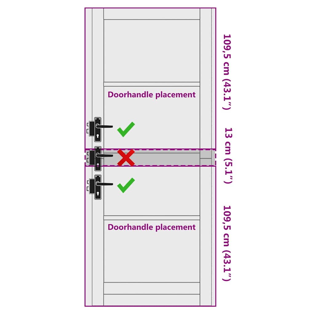vidaXL Εσωτερική Πόρτα με Γυαλί "ORKDAL" 83x232x4 εκ. Στερεό Ξύλο Πεύκου