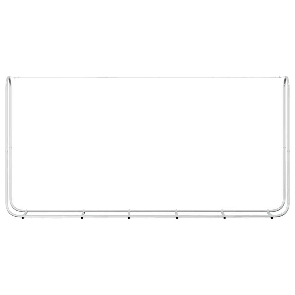 vidaXL Ράφι Καυσόξυλων 300x25x150 εκ. Γαλβανιζέ Ατσάλι