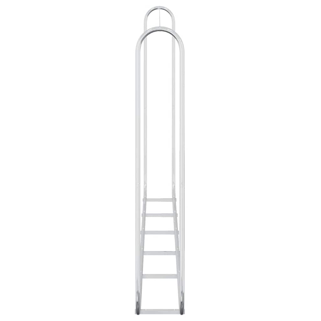 vidaXL Ράφι Καυσόξυλων 300x25x150 εκ. Γαλβανιζέ Ατσάλι