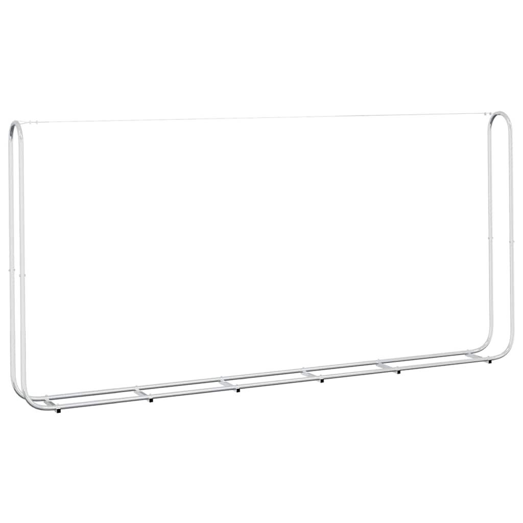 vidaXL Ράφι Καυσόξυλων 300x25x150 εκ. Γαλβανιζέ Ατσάλι