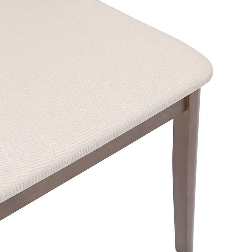 vidaXL Καρέκλες τραπεζαρίας με μαξιλάρια 2 τεμάχια Καφέ μασίφ ξύλο