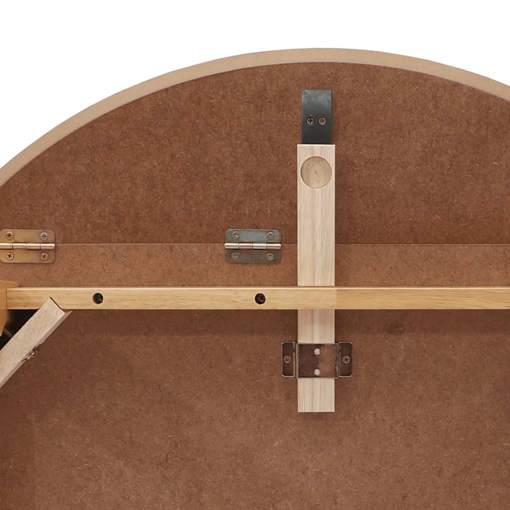 vidaXL Τραπέζι τραπεζαρίας φυσικό μασίφ ξύλο καουτσούκ