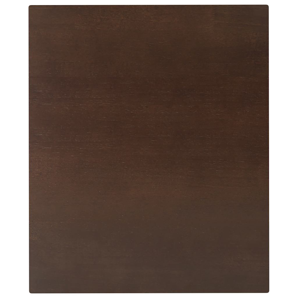 vidaXL Τραπέζι τραπεζαρίας καφέ μασίφ ξύλο καουτσούκ