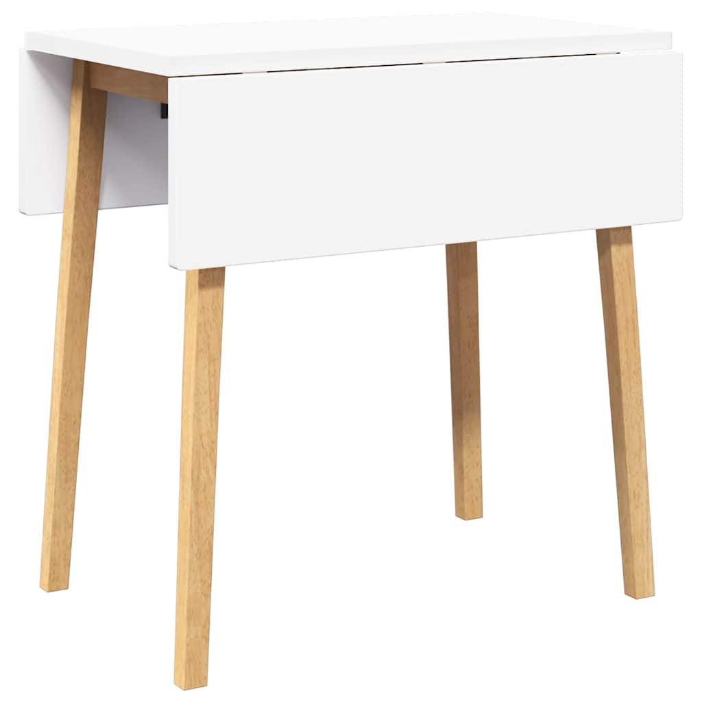 vidaXL Τραπέζι τραπεζαρίας φυσικό μασίφ ξύλο καουτσούκ