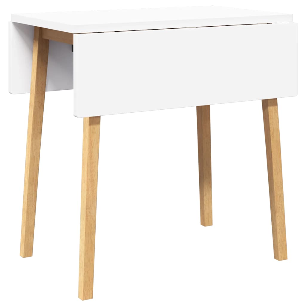 vidaXL Τραπέζι τραπεζαρίας φυσικό μασίφ ξύλο καουτσούκ