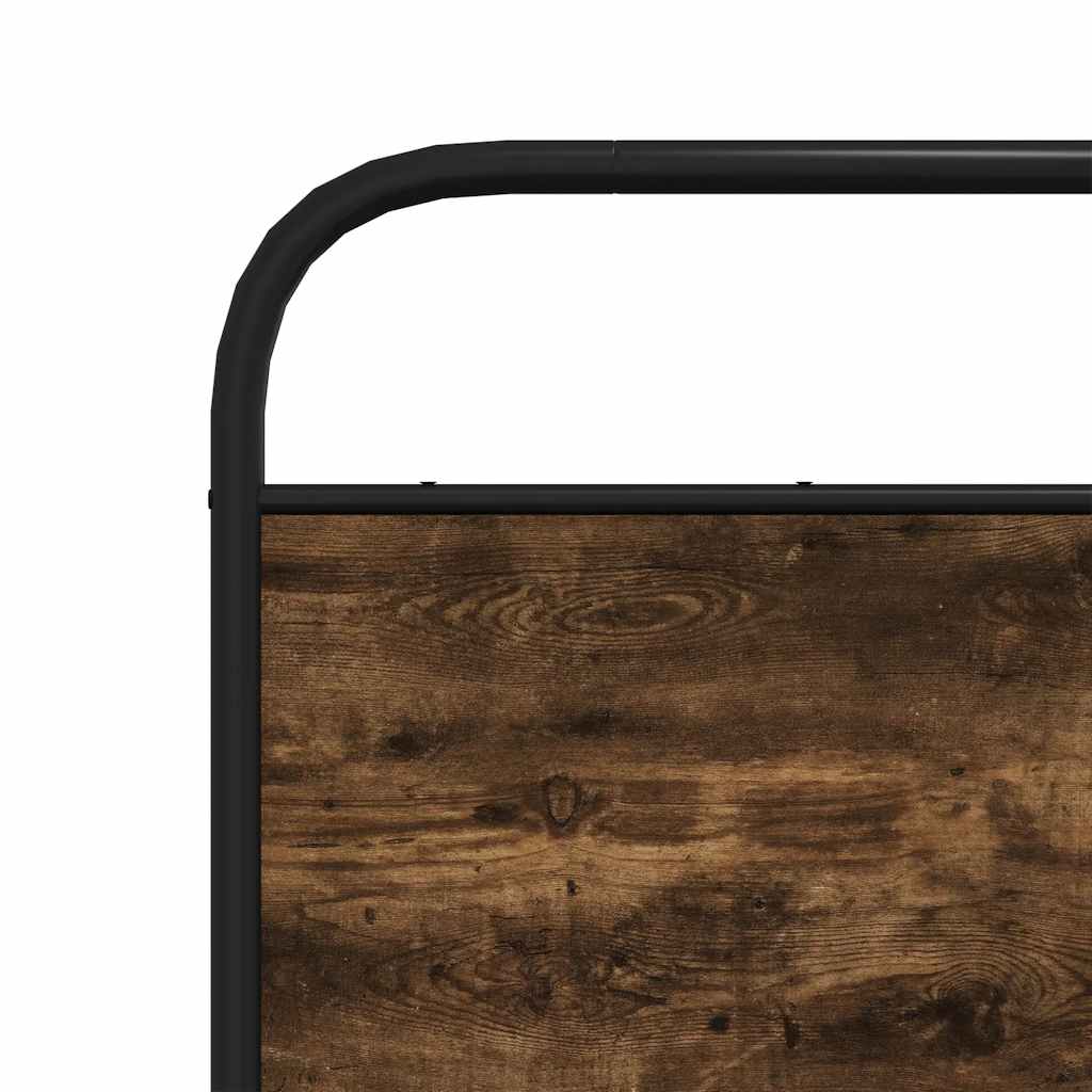 vidaXL κεφαλάρι καπνιστή βελανιδιά 120 cm από χάλυβα και μηχανικό ξύλο