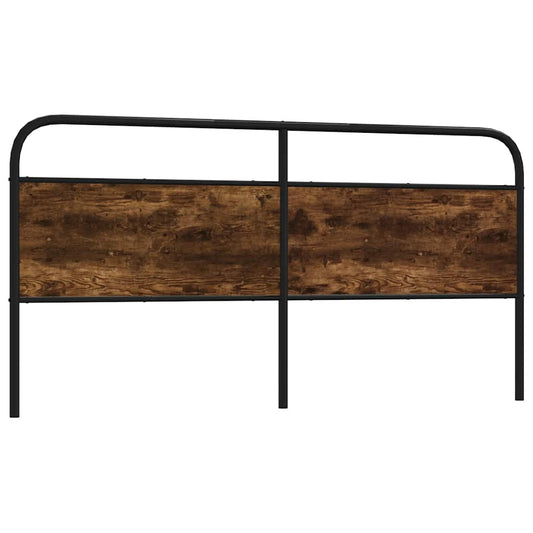 vidaXL Κεφαλάρι Καπνιστή Δρυς 180 εκ. Ατσάλινο/Επεξεργασμένο Ξύλο