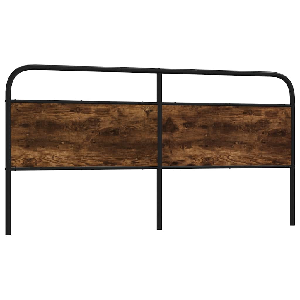 vidaXL Κεφαλάρι Καπνιστή Δρυς 190 εκ. Ατσάλινο/Επεξεργασμένο Ξύλο