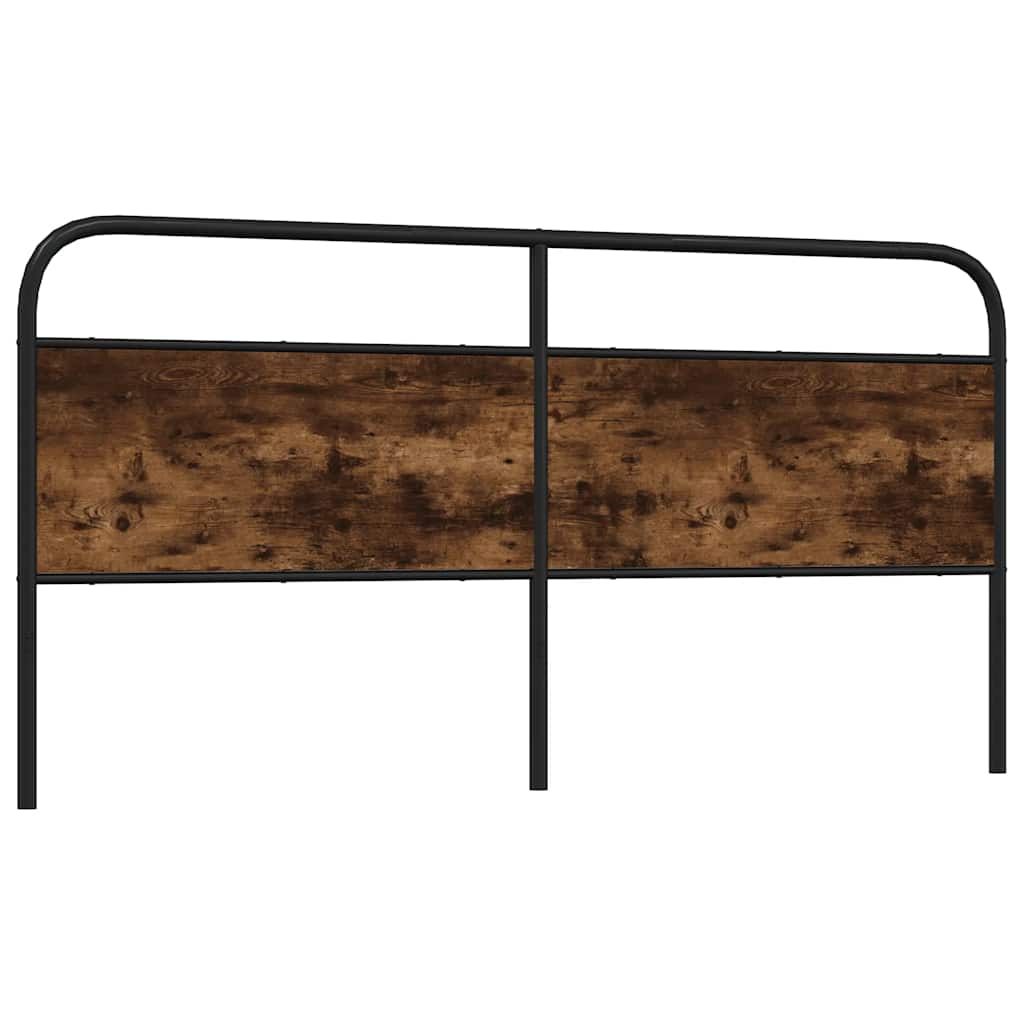 vidaXL Κεφαλάρι Καπνιστή Δρυς 190 εκ. Ατσάλινο/Επεξεργασμένο Ξύλο