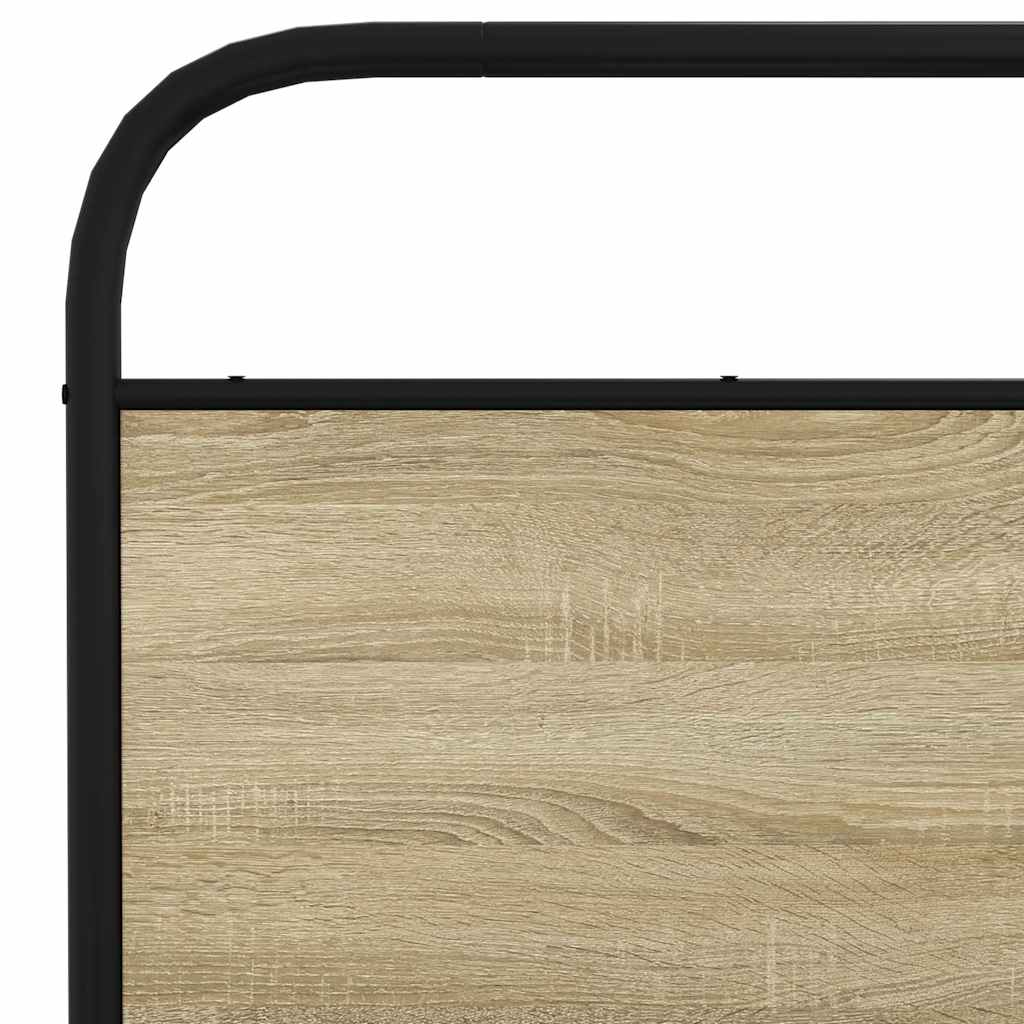 vidaXL Πλαίσιο Κρεβατιού Χωρ. Στρώμα Sonoma Δρυς 150x200εκ. Επ. Ξύλο