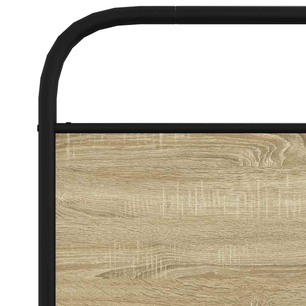 vidaXL Πλαίσιο Κρεβατιού Χωρ. Στρώμα Sonoma Δρυς 90x190 εκ Επεξ. Ξύλο