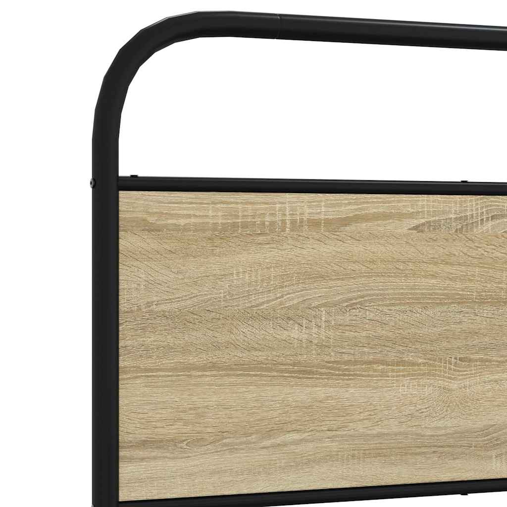 vidaXL Πλαίσιο Κρεβατιού Χωρ. Στρώμα Sonoma Δρυς 120x190 εκ. Επ. Ξύλο