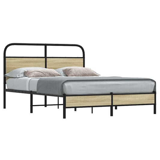 vidaXL Πλαίσιο Κρεβατιού Χωρ. Στρώμα Sonoma Δρυς 120x200εκ. Επ. Ξύλο
