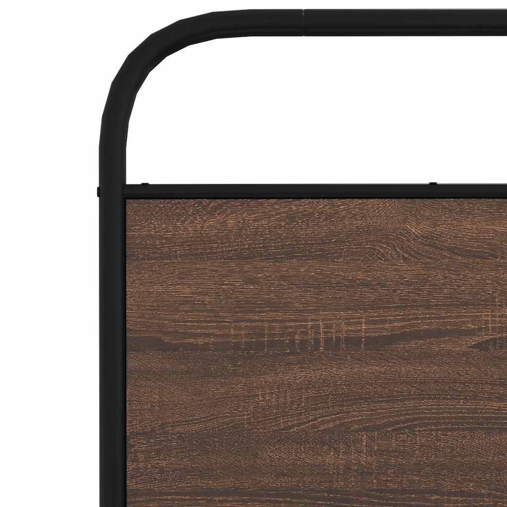 vidaXL Πλαίσιο Κρεβατιού Χωρ. Στρώμα Καφέ Δρυς 90x200 εκ Επεξ. Ξύλο