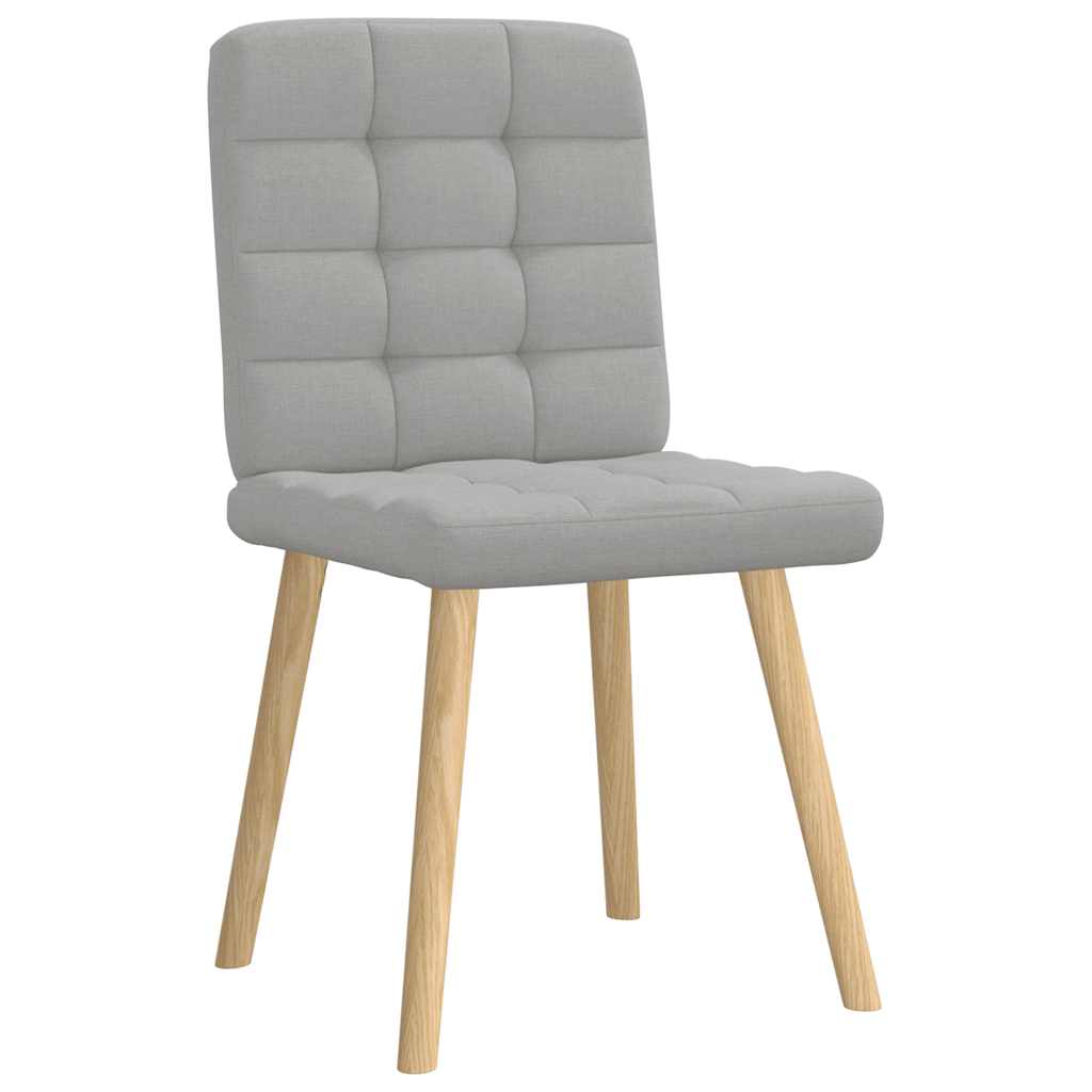 vidaXL Καρέκλες τραπεζαρίας 4 τεμ Cloud Grey Fabric