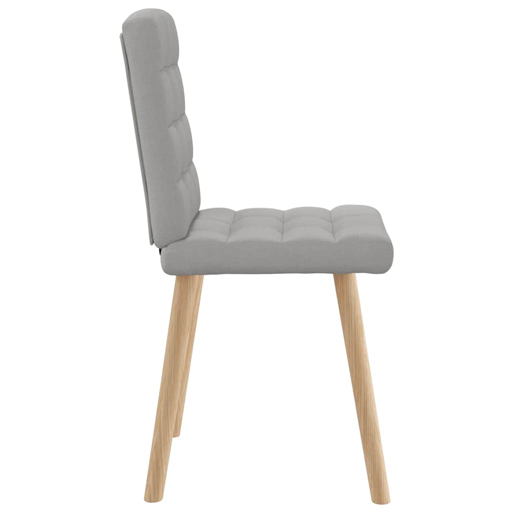 vidaXL Καρέκλες τραπεζαρίας 4 τεμ Cloud Grey Fabric