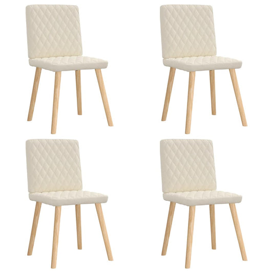 vidaXL Καρέκλες Τραπεζαρίας 4 Τεμ. Λινές