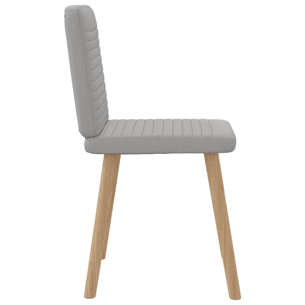 vidaXL Καρέκλες τραπεζαρίας 4 τεμ Cloud Grey Fabric