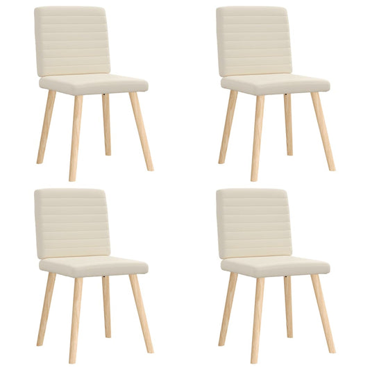 vidaXL Καρέκλες Τραπεζαρίας 4 Τεμ. Λινές