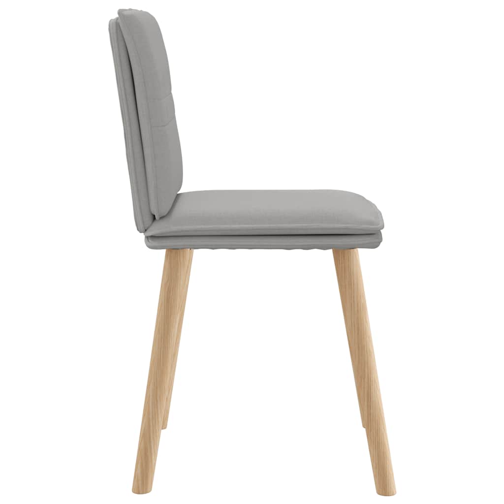 vidaXL Καρέκλες τραπεζαρίας 4 τεμ Cloud Grey Fabric