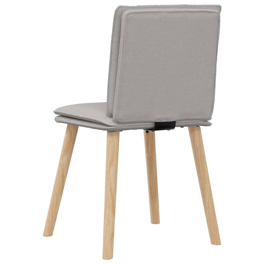 vidaXL Καρέκλες τραπεζαρίας 4 τεμ Cloud Grey Fabric