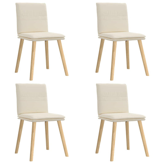 vidaXL Καρέκλες Τραπεζαρίας 4 Τεμ. Λινές