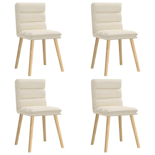 vidaXL Καρέκλες Τραπεζαρίας 4 Τεμ. Λινές