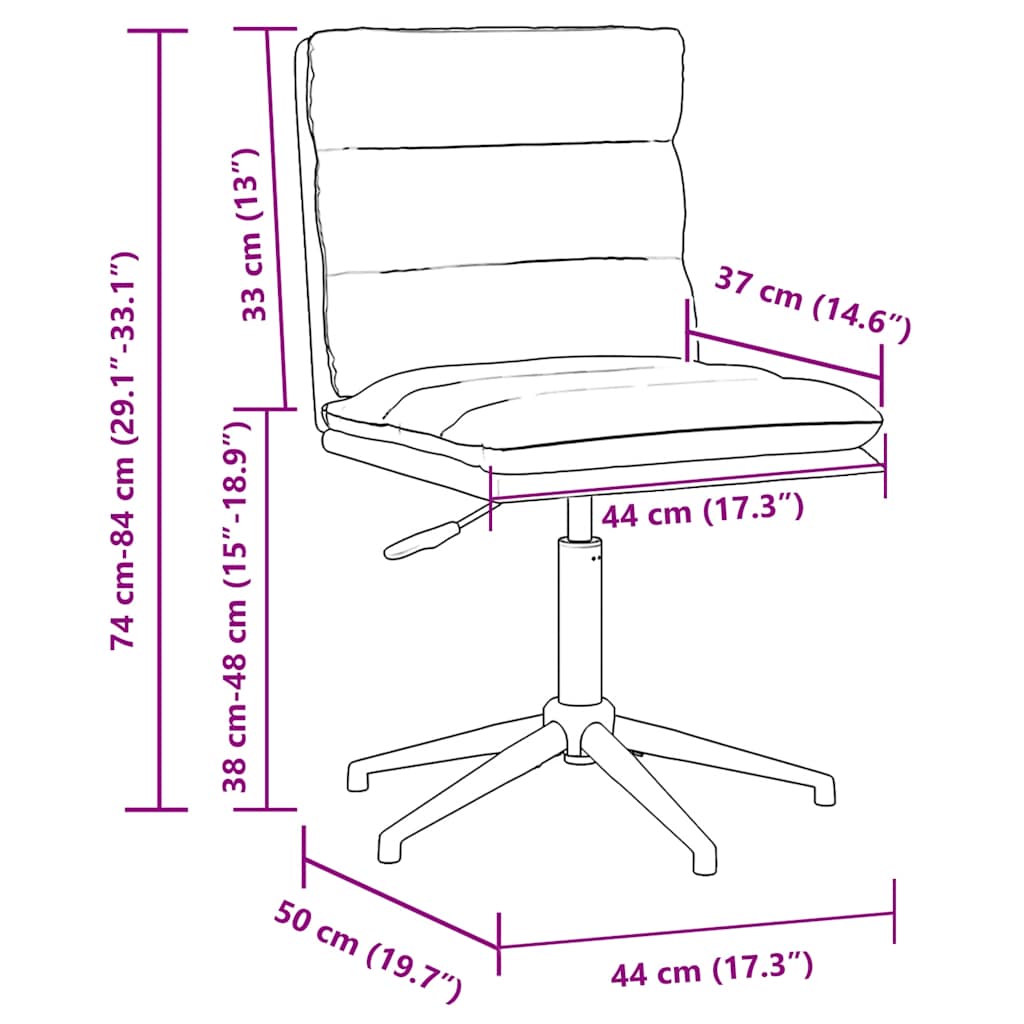 vidaXL Καρέκλες Τραπεζαρίας 6 τεμ. Καφέ από Συνθετικό Δέρμα