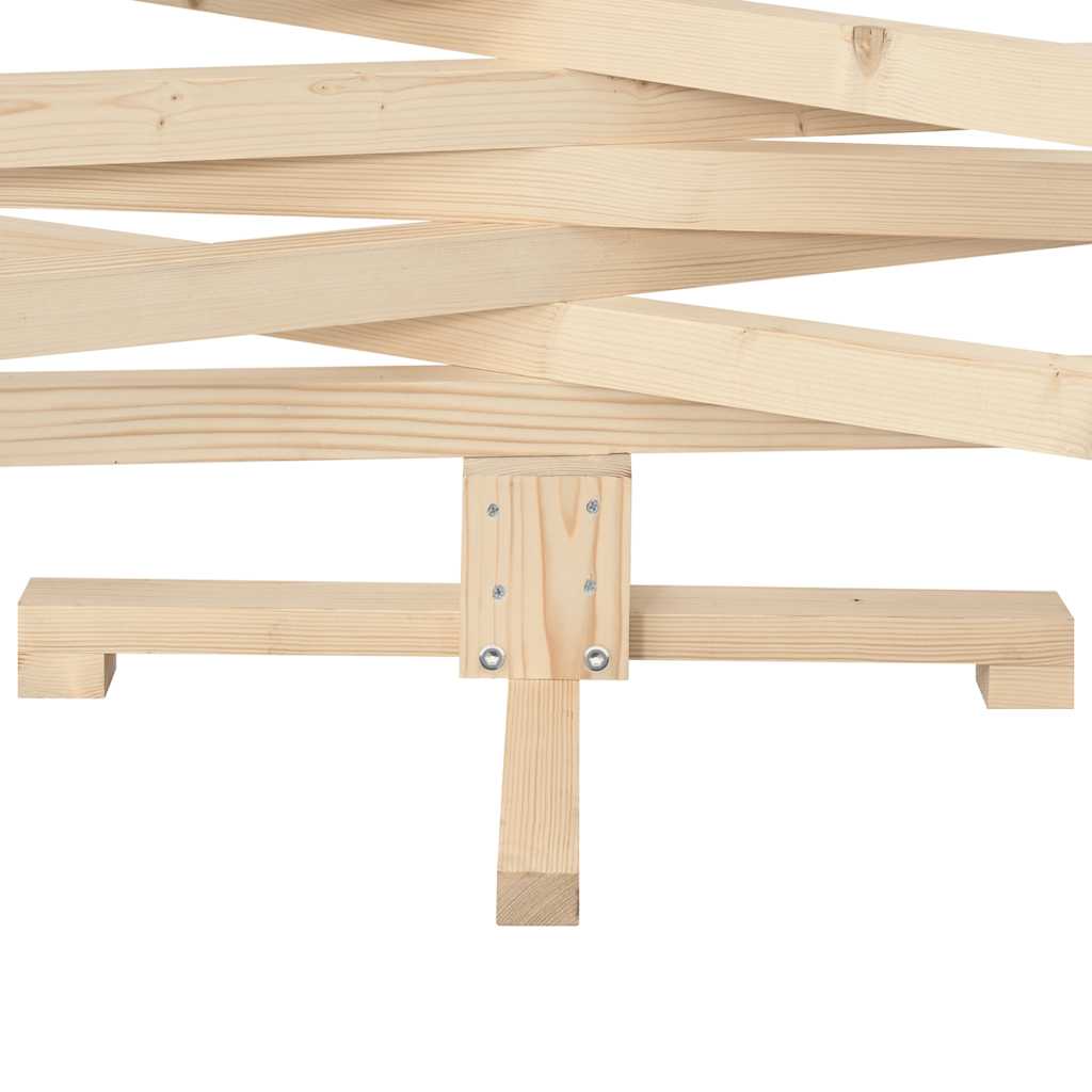 vidaXL Ξύλινο Χριστουγεννιάτικο Δέντρο για Διακόσμηση 150 εκ. από Μασίφ Ξύλο Πεύκου