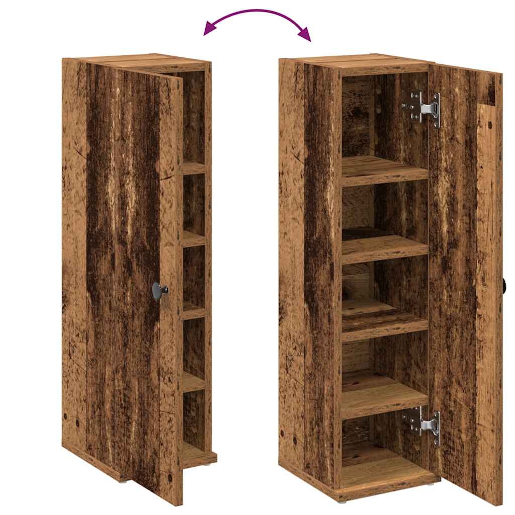 vidaXL Ντουλάπι μπάνιου με θήκη για ρολά 20,5x22x72 εκ.