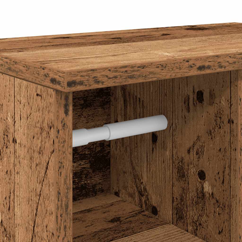 vidaXL Ντουλάπι μπάνιου με θήκη για ρολά 39x22x90 εκ.