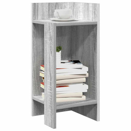 vidaXL Τραπεζάκια 2 τεμ. με ράφι Γκρι Sonoma 25,5x27x60 εκ.