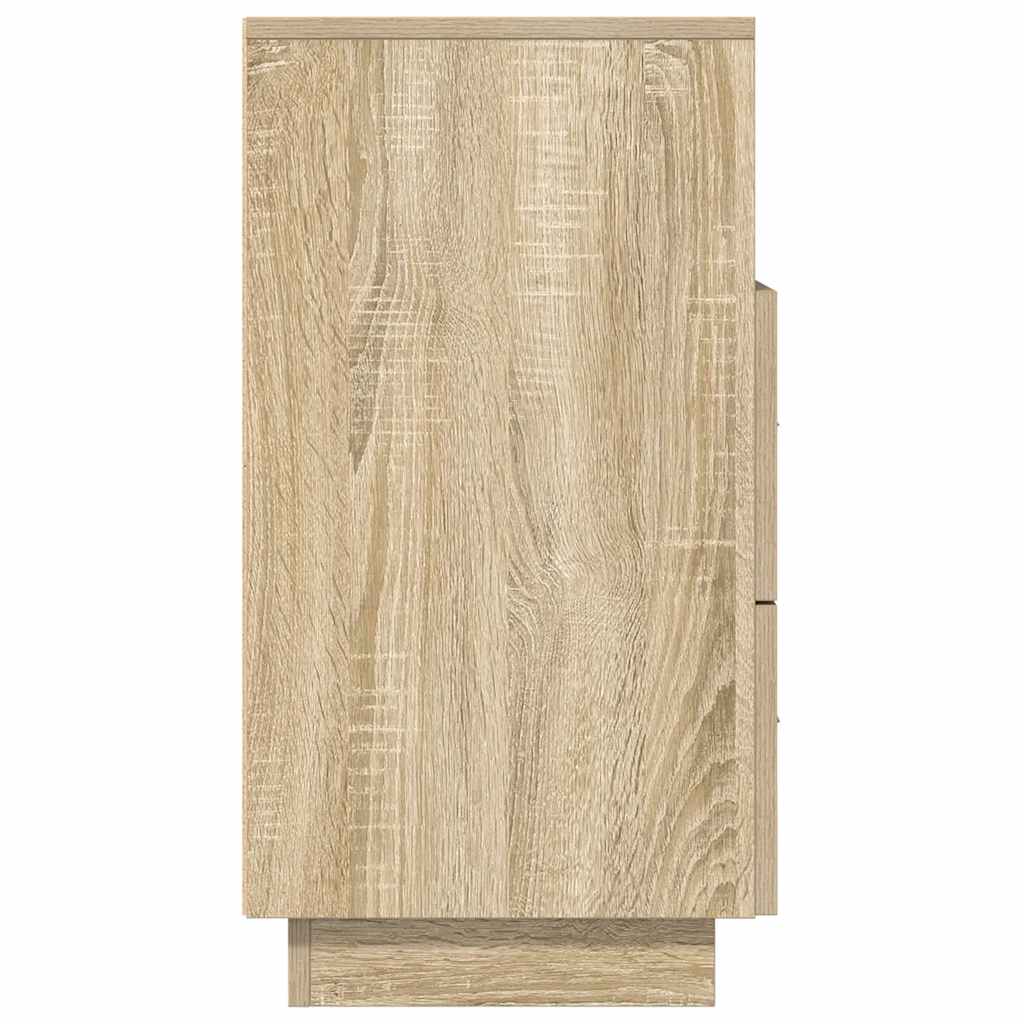 vidaXL Κομοδίνα 2 τεμάχια με 2 συρτάρια Sonoma Δρυς 36x36x68 εκ.