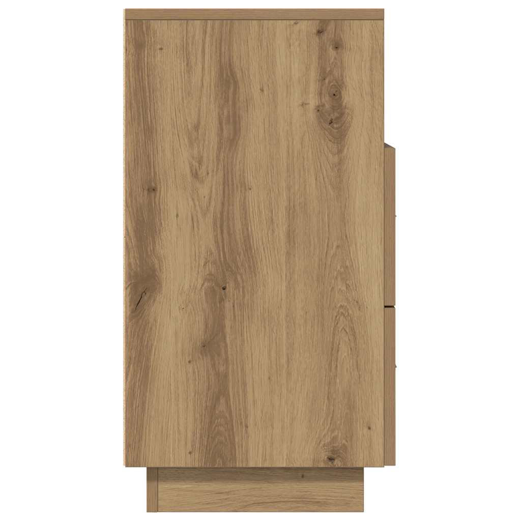 vidaXL Κομοδίνα 2 τεμάχια με 2 συρτάρια Αρτισιανή Δρυς 36x36x68 εκ.