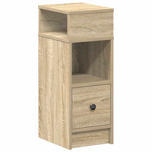 vidaXL Κομοδίνο με συρτάρι Sonoma Δρυς 25x31x66 εκ.