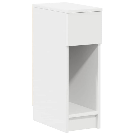 vidaXL Κομοδίνο με συρτάρι Λευκό 20x36x60 cm
