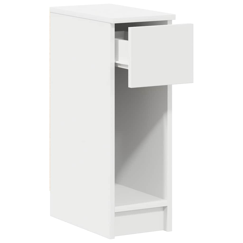 vidaXL Κομοδίνο με συρτάρι Λευκό 20x36x60 cm