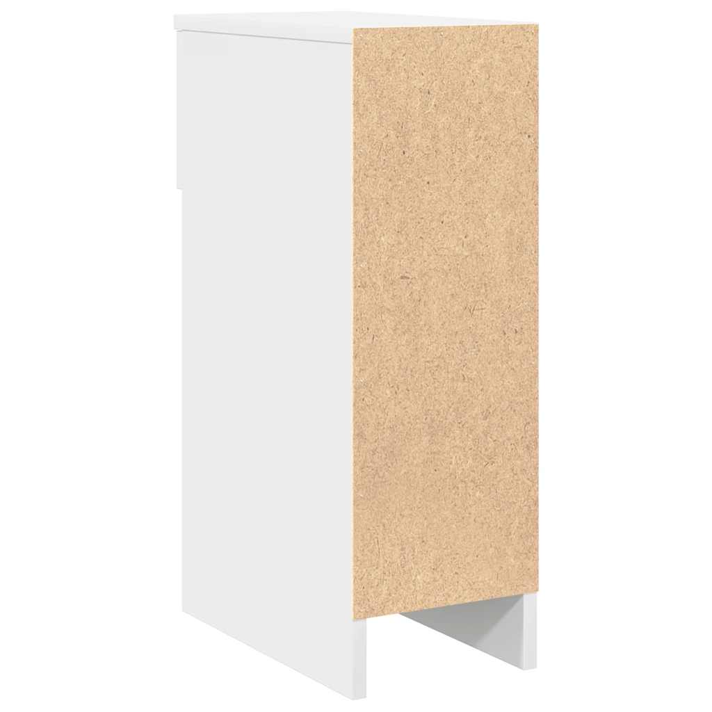 vidaXL Κομοδίνο με συρτάρι Λευκό 20x36x60 cm